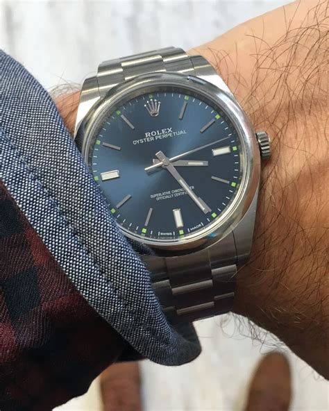 rolex perpetual 39 blue face review|oyster perpetual 39 review.